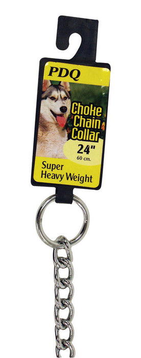 PDQ #12624 Steel Dog Choke Chain Collar ~ Large/X-Large 16"-24" ~ 2-Pack