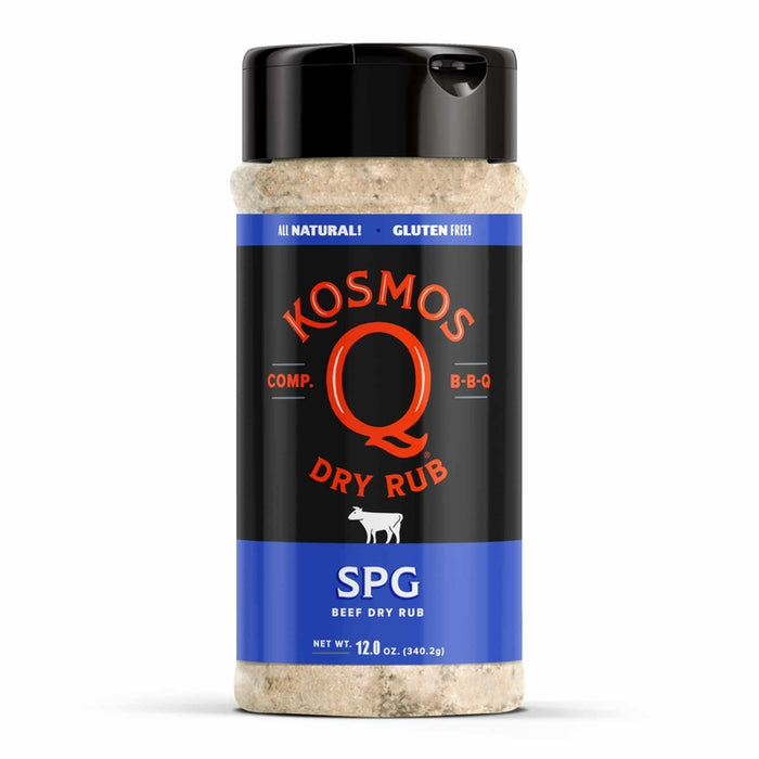 Kosmos Q #RUB-SPG-SHK SPG Dry BBQ Grilling Rub ~ 12 oz Bottle