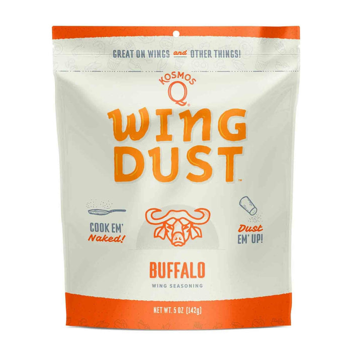 Kosmos Q #WD-BUF-01 Wing Dust Buffalo No-Mess Wing Seasoning ~ 5 oz Bag