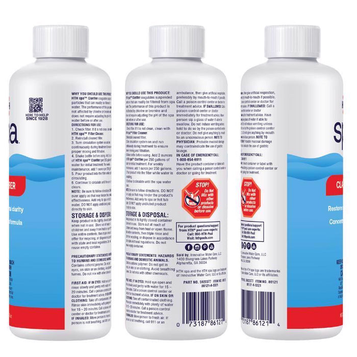 HTH Spa Liquid Clarifier 16 oz ~ 2-Pack