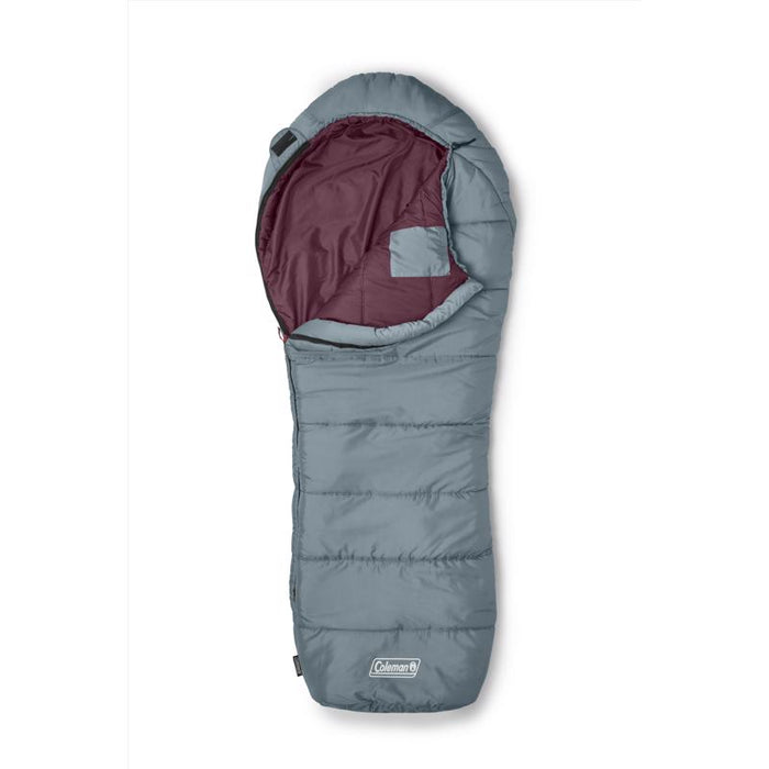 Coleman #2158163 Tidelands 50 Gray/Red Sleeping Bag 5.3 in. H X 32 in. W X 79 in. L 1 pc