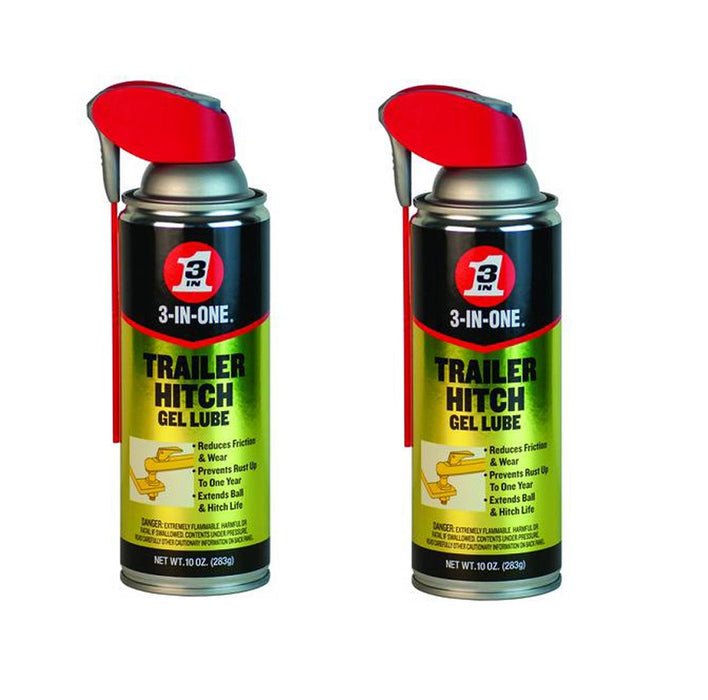 3-IN-ONE #120107 Trailer Hitch Lubricant Rust Prevention 10 oz ea ~ 2-Pack