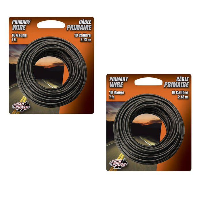 Coleman #55671833 Cable 7 ft. 10 Ga. Primary Wire Black ~ 2-Pack