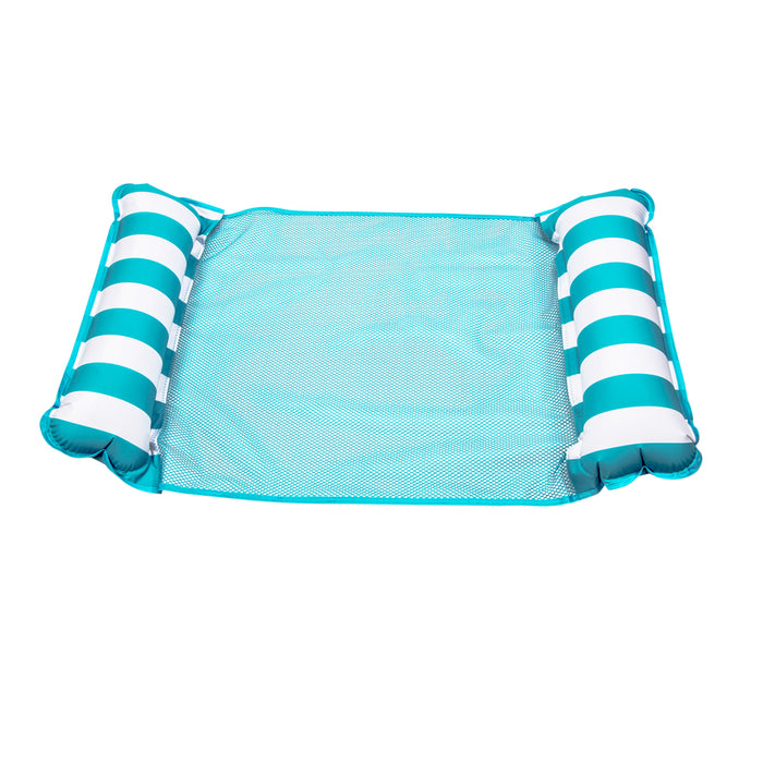 Aqua Assorted Fabric/Mesh Inflatable 4-in-1 Monterey Hammock Pool Lounge