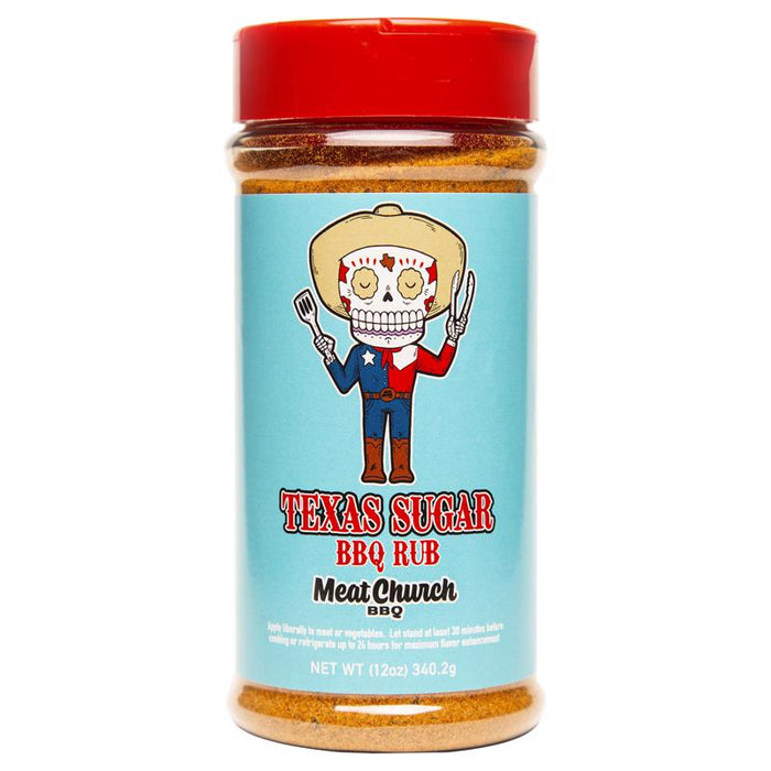 Meat Church #7.03356E+11 Texas Sugar BBQ Meat Rub ~ 12 oz Bottle