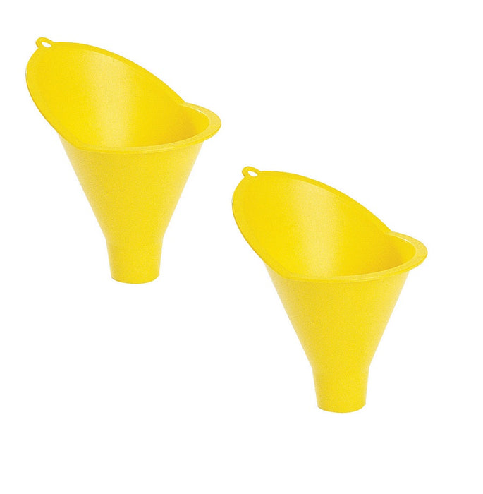 FloTool #10703WR Radiator Funnel 4" Yellow Plastic 8 oz ~ 2-Pack