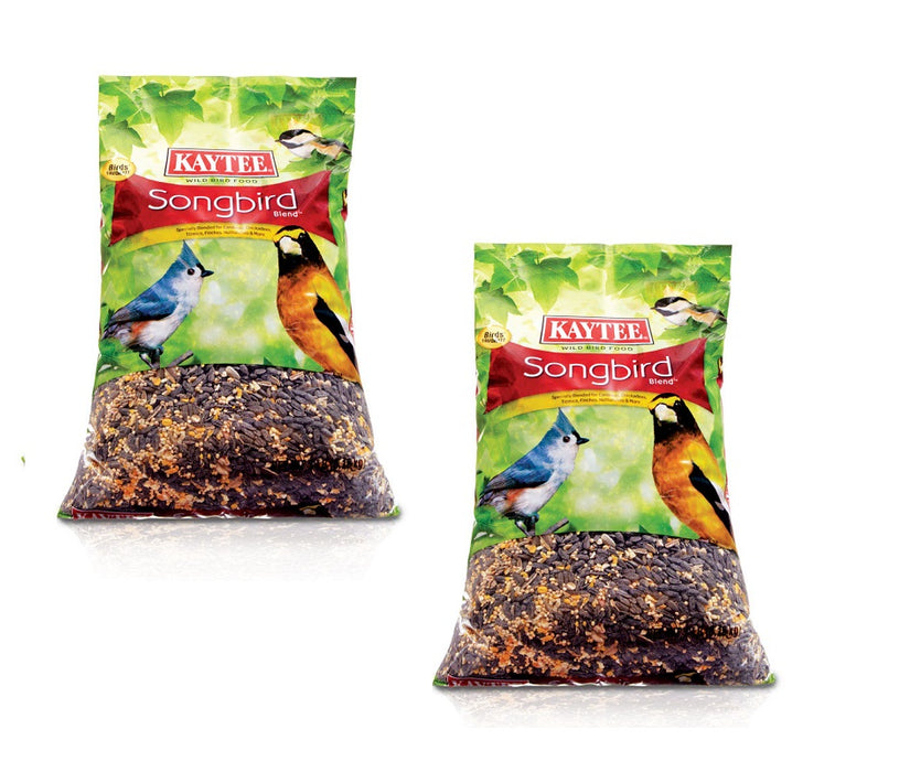 Kaytee #100061897 Songbird Blend Black Oil Sunflower Seed Wild Bird Food ~ 2-Pack