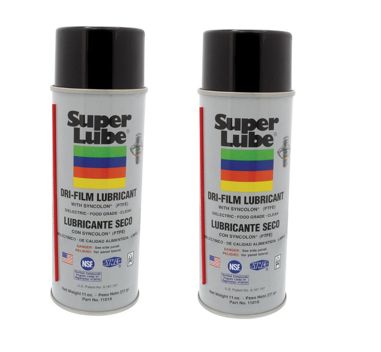 Super Lube #11016 Dri-Film Lubricant ~ 2-Pack ~ 22 oz Total