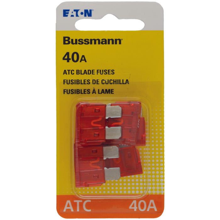 Bussmann #BP/ATC-40-RP 40 amps ATC Orange Blade Fuse 5 pk