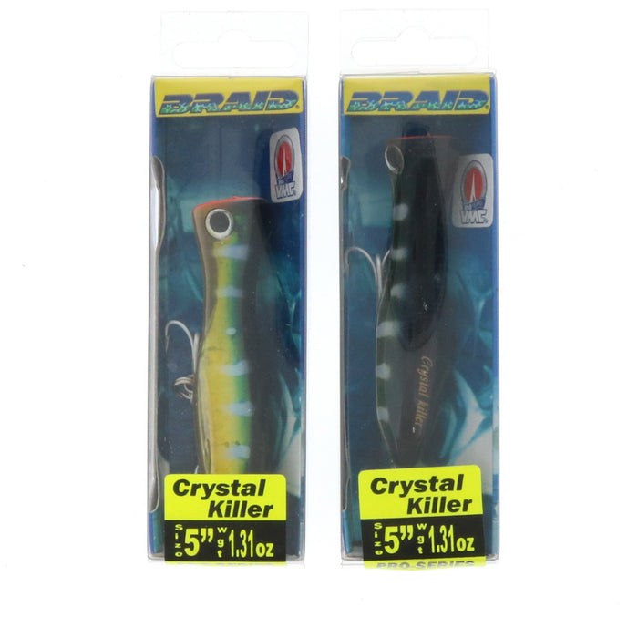 Braid Tantrum 5" Crystal Killer Fishing Bait/Lure Yellow Fin Tuna 1.31oz ~ 2-Pack