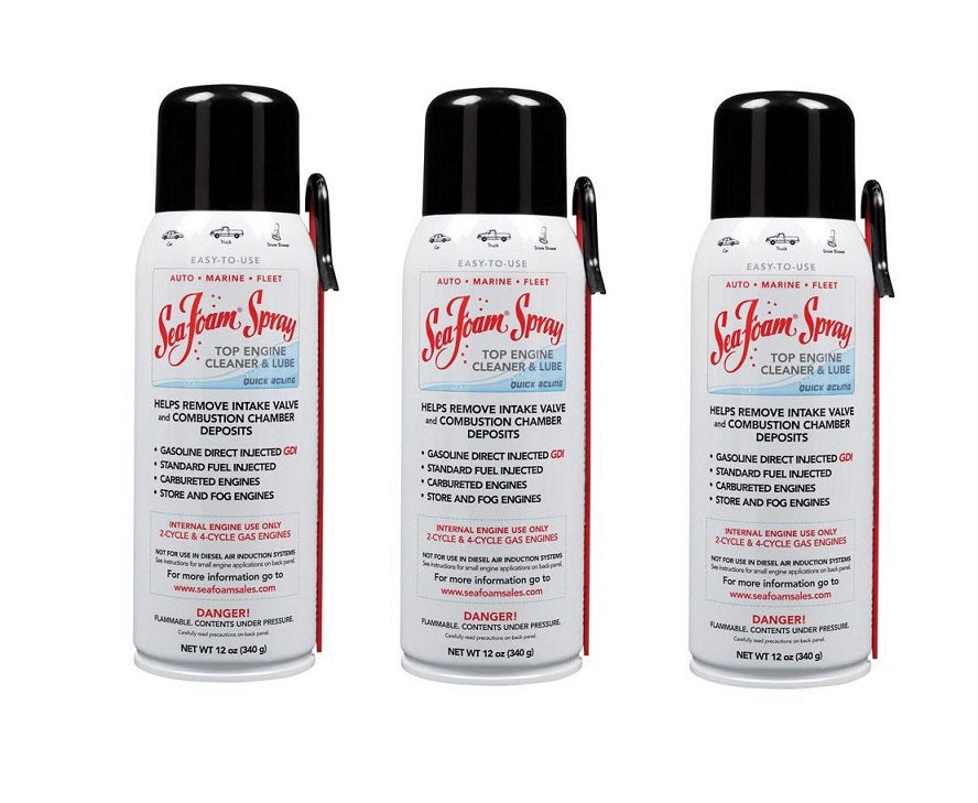 SS14 Sea Foam Spray Quick Acting Top Engine Cleaner and Lube 12oz 3 Pack