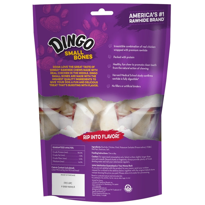 Dingo #95005 Small Adult Rawhide Bone Chicken 4 in. L 6 pk ~ 3Pack