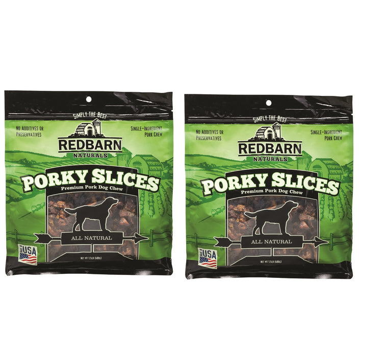Redbarn #50P501 Naturals Porky Slices Grain Free Chews For Dogs 12 in. ~ 2-Pack
