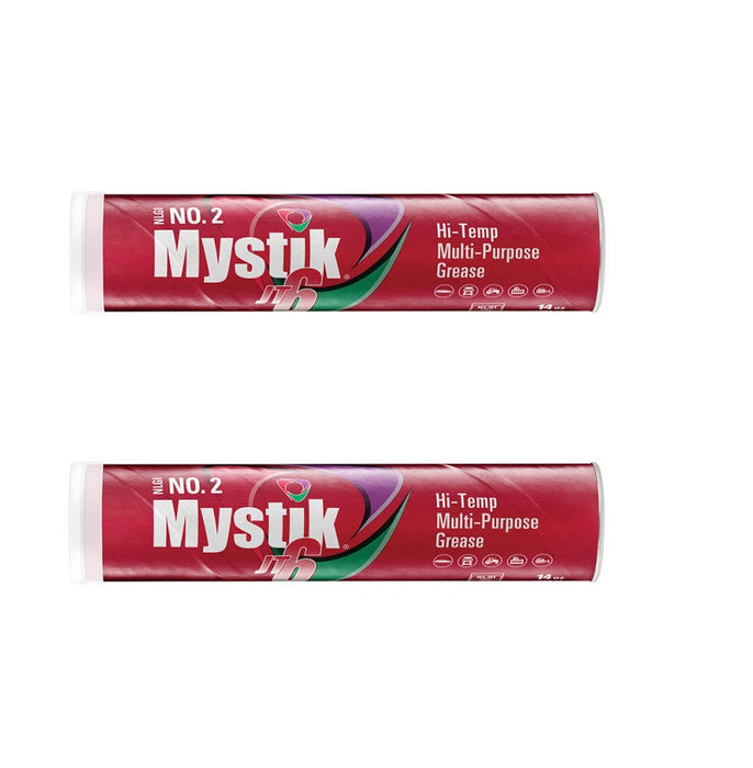 Mystik JT-6 EP All-Purpose Lithium Grease 14 oz ~ 2-Pack ~ 28 oz Total