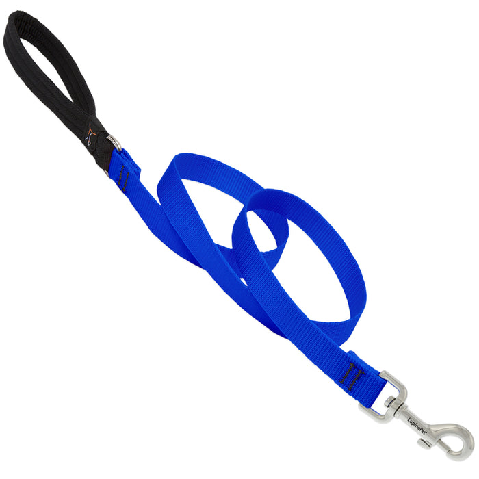 Lupine #17509 Pet Basic Solids Blue Blue Nylon Dog Leash ~ 2-Pack