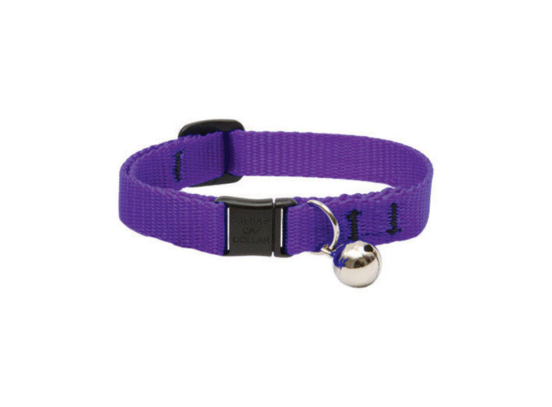 Lupine #42527 Pet Basic Solids Purple Purple Nylon Cat Collar