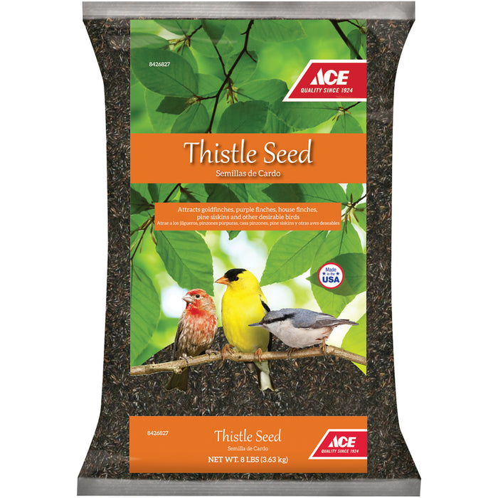 Ace Hardware #14037 Songbird Nyger Thistle Seed Wild Bird Food ~ 8 lb Bag
