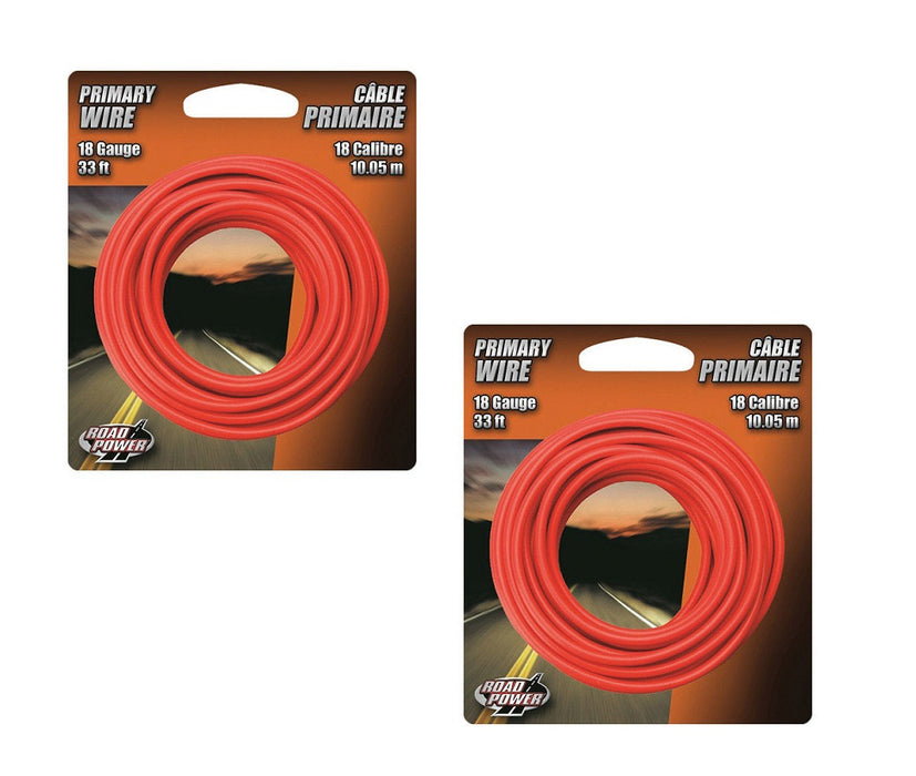 Coleman Cable 33 ft. 18 Ga. Primary Wire Red ~ 2-Pack ~ 66' Total