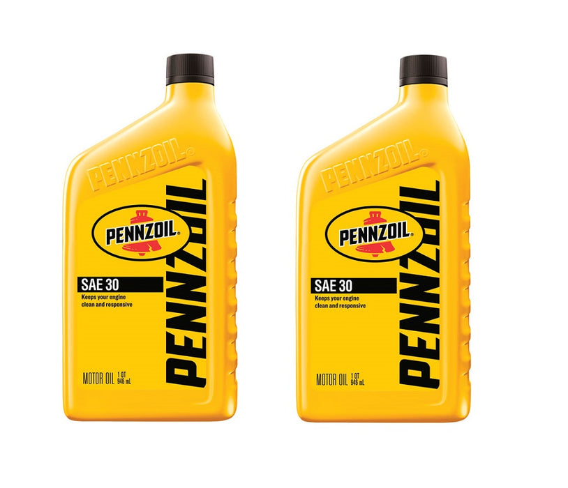 Pennzoil #550034991 SAE 30 4-Cycle Heavy Duty Motor Oil  ~ 2-Pack ~ 2 qts Total