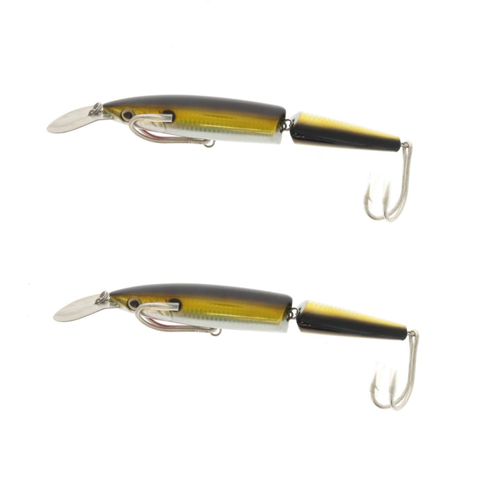 Braid #408-53 9.5" Shad Tantrum Magnum & jointed Plug Bait Lure ~ 2-Pack