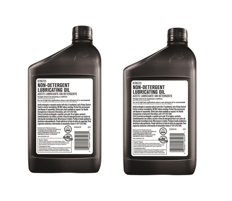 Ace Hardware #AH0130P6 SAE 30 4-Cycle Non-Detergent Motor Oil ~ 2-Pack ~ 2 Qts Total