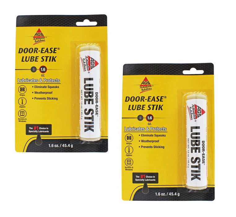 AGS #DEK-3H Door-Ease No-Mess Stick Lubricant 1.6 oz ~ 2-Pack