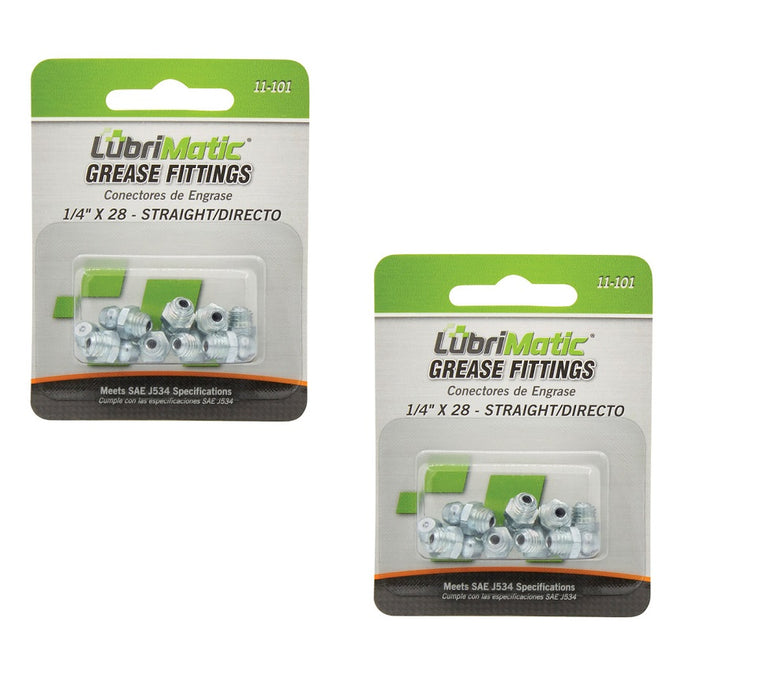 LubriMatic #LUBR1110115 Straight Grease Fittings ~ 2-Pack ~ 20 Fittings Total