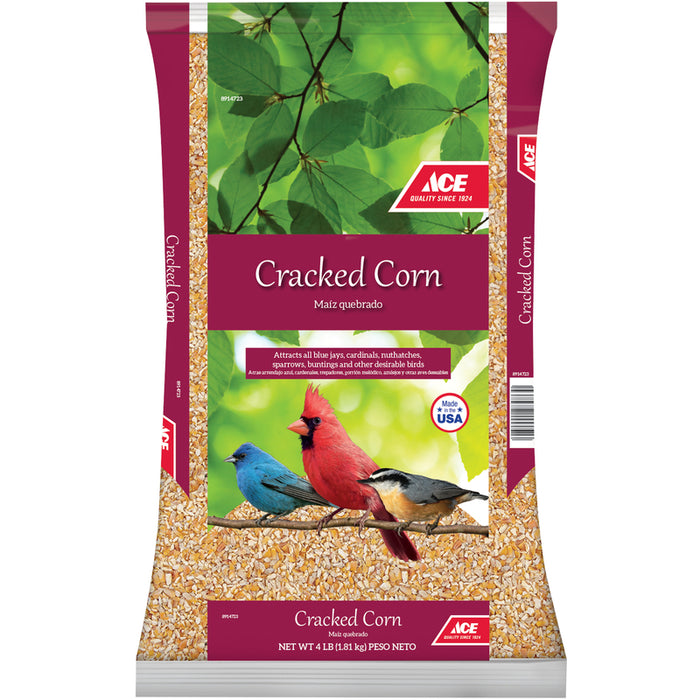 Ace #14038 Songbird Corn Cracked Corn 4 lb ~ 3-Pack