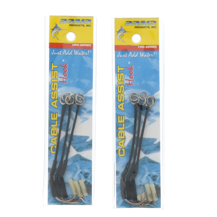 Braid #699-00 Tantrum Assist Hooks 4/0 5" ~ 2-Pack ~ 6 Hooks Total