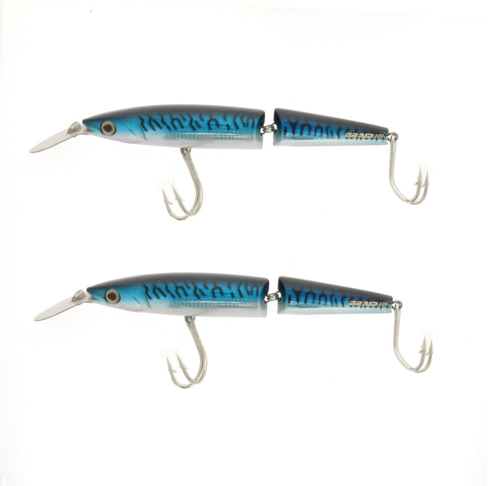 Braid #409-20 Tantrum Magnum & Jointed Plug 11" Blue Mackerel  ~ 2-Pack