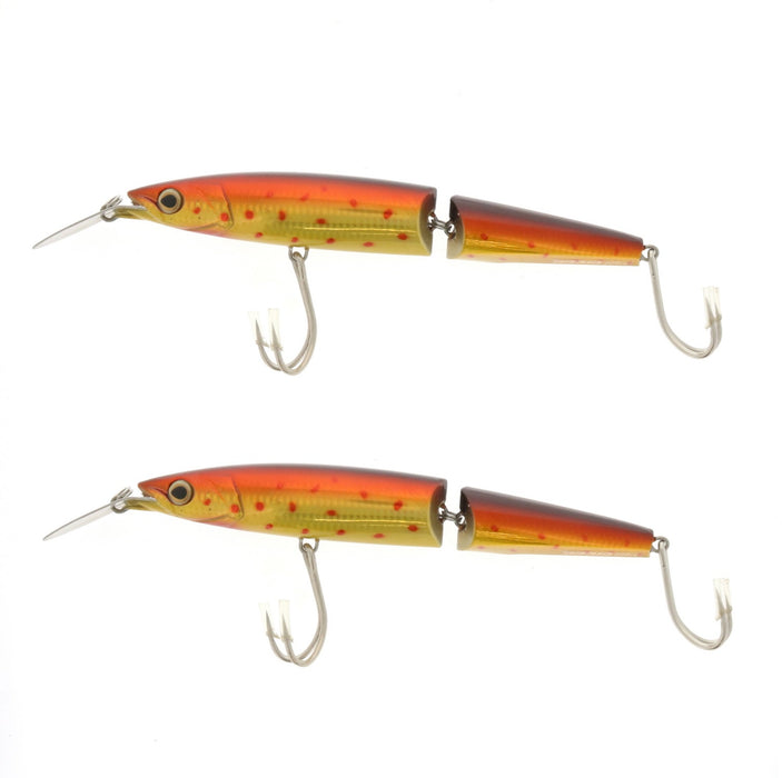 Braid #409-33 Tantrum Magnum & Jointed Plug 11" Flaming Trout ~ 2-Pack