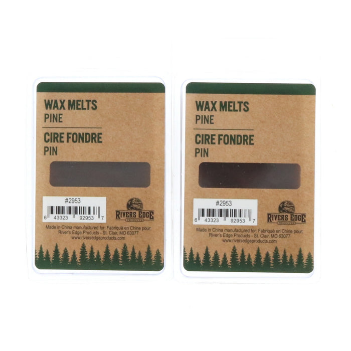Rivers Edge #2953 Wax Melts Pine Scent ~ 2-Pack