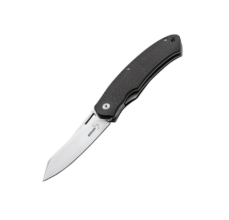 Boker Plus #01BO894 Takara Folding Pocket Knife D2 Tool Steel Blade Carbon Fiber Handle