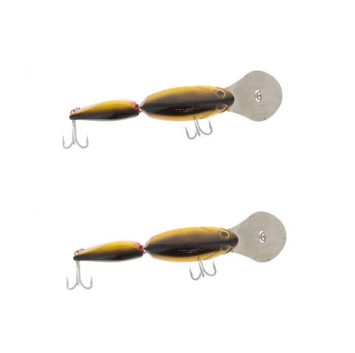 Braid #414-35 6" Tantrum Jointed Diver Bait/Lure Gold/Black ~ 2-Pack