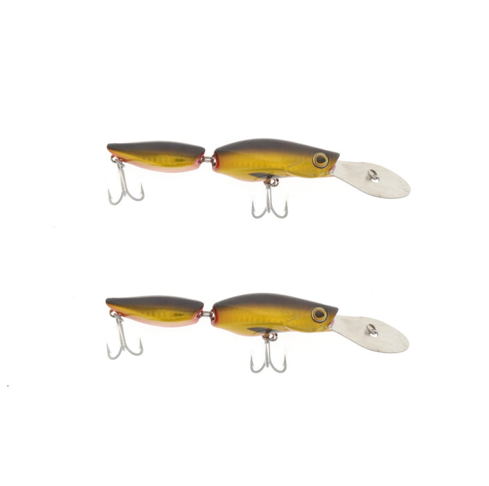 Braid #414-35 6" Tantrum Jointed Diver Bait/Lure Gold/Black ~ 2-Pack