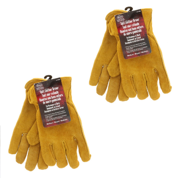 Boss #4176M Split Leather Driver Glove Medium ~ 2-Pack