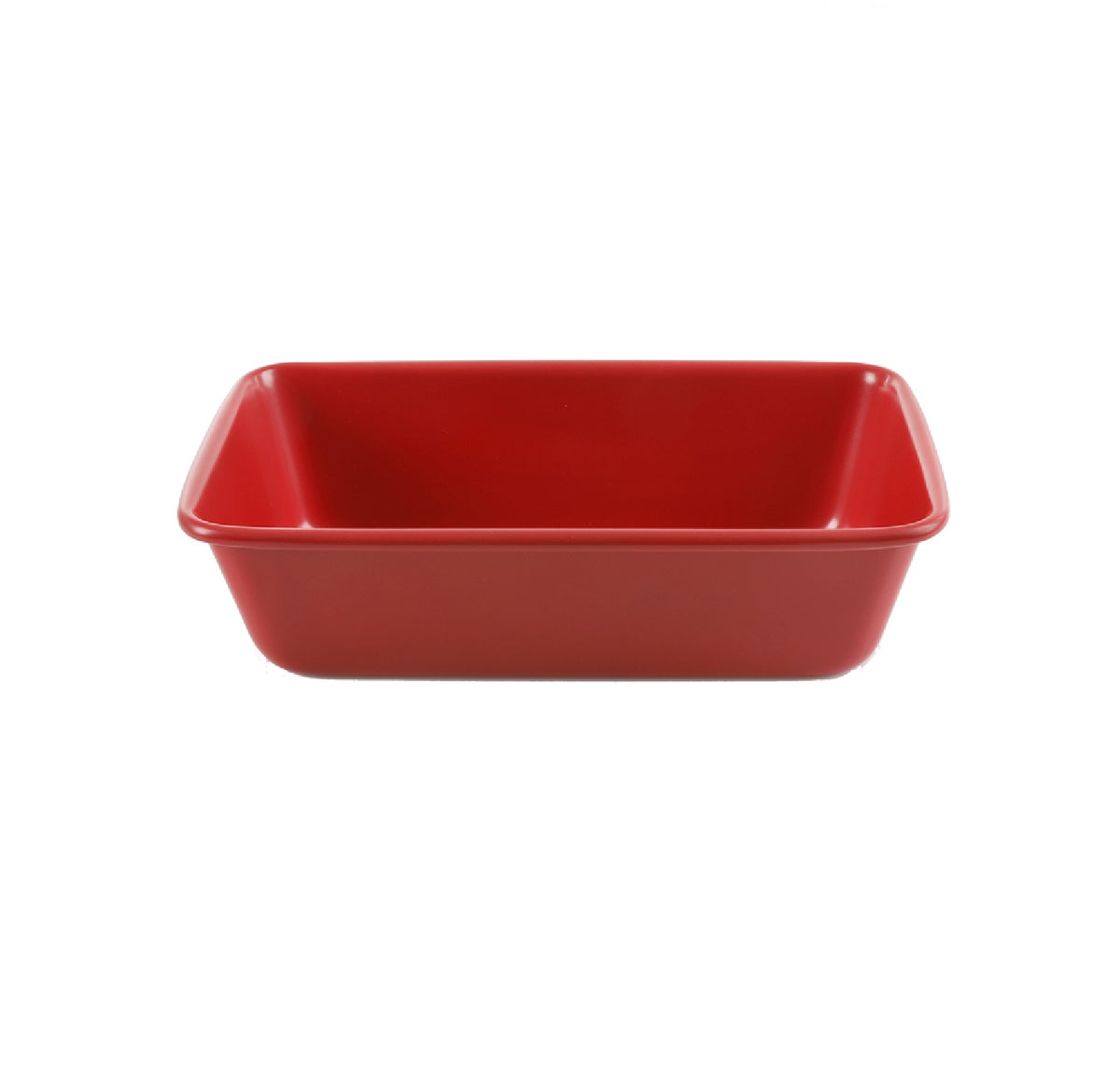 Martha Stewart Everyday 9 in. Nonstick Carbon Steel Loaf Pan in Red