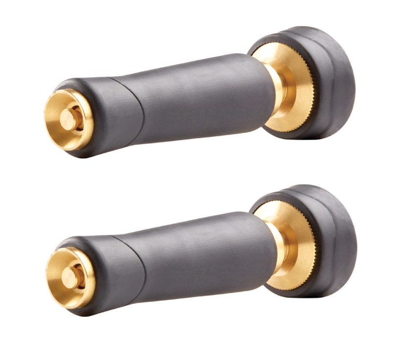 Gilmour 1 Pattern Adjustable Twist Brass Cleaning Nozzle ~ 2-Pack