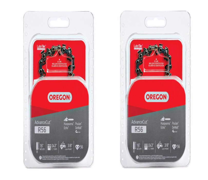 Oregon AdvanceCut R56 16 in. Chainsaw Chain 56 links ~ 2-Pack