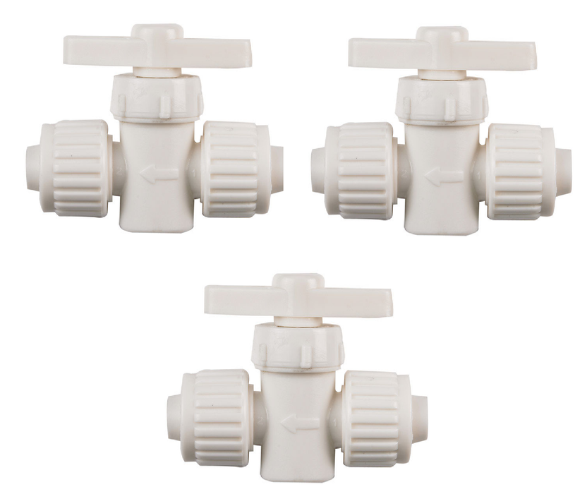 Flair-It #16880 1/2 in. 1/2 in. Plastic Supply Valve ~ 3-Pack