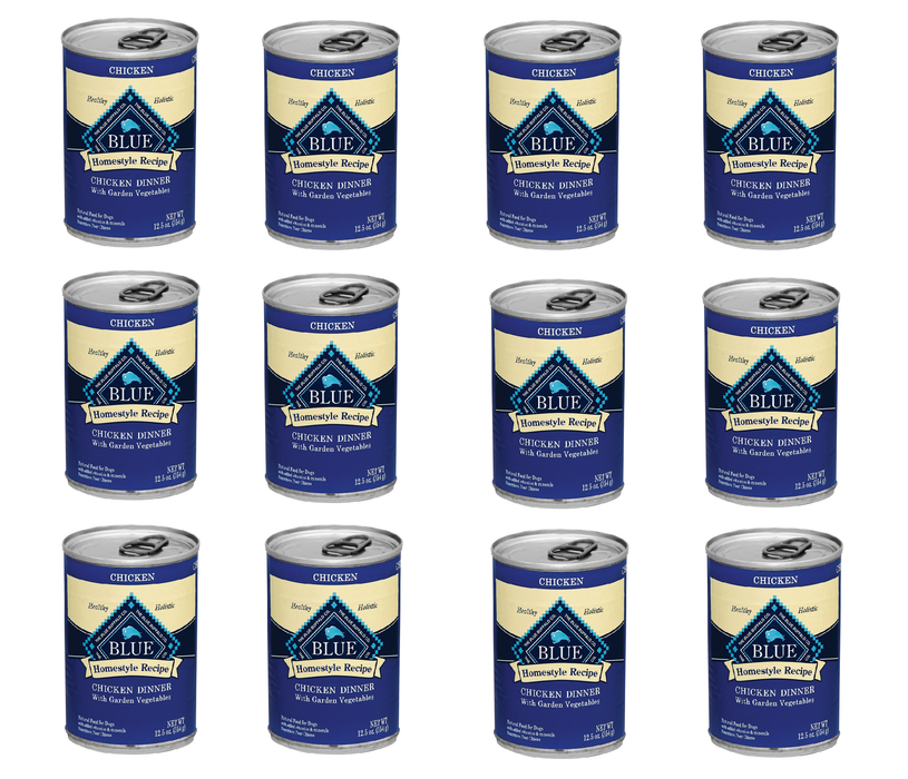 Blue Buffalo #596401 All Ages Chicken Dinner Wet Dog Food 12.5 oz ~ 12-Pack