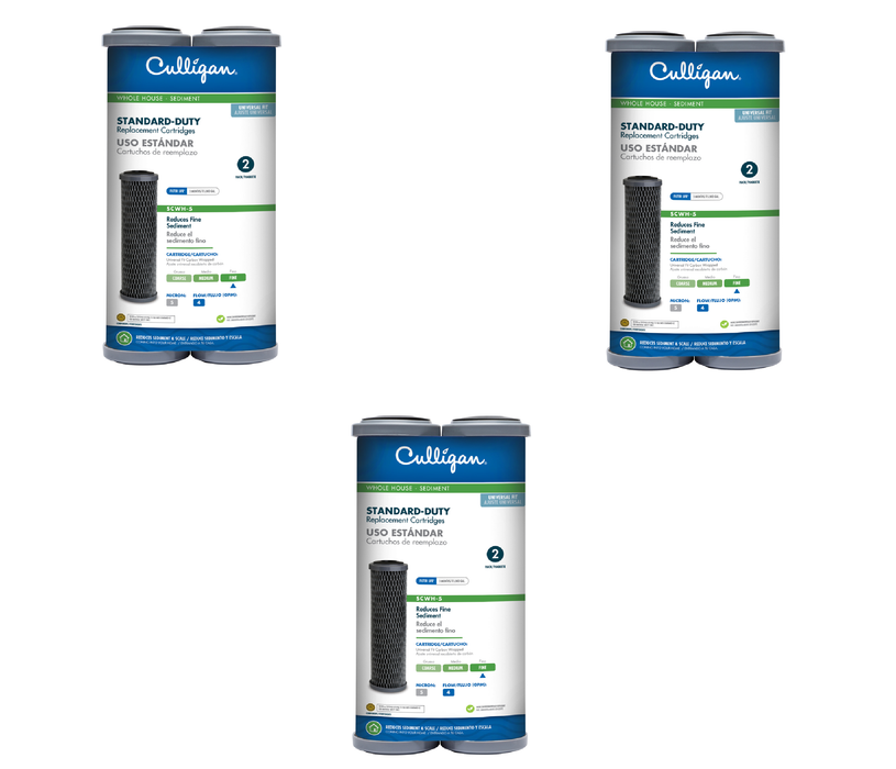 Culligan #SCWH-5 Whole House Filter Cartridge For Culligan HF-150/HF-160/HF-360 ~ 3-Pack