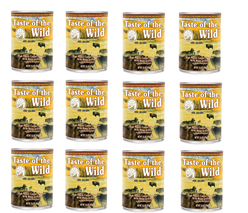 Taste of the Wild #1791 High Prairie Adult Bison Dog Food Grain Free 13.2 oz ~ 12-Pack