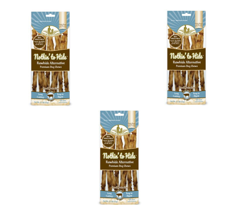 Fieldcrest Farms Nothin' to Hide Beef Grain Free Chews For Dogs 10 pk ~ 3-Pack ~ 30 Total