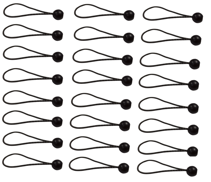 AHC #DR77346 Black Bungee Ball Cord 9 in. L X 0.2 in. 50 lb ~ 50-Pack