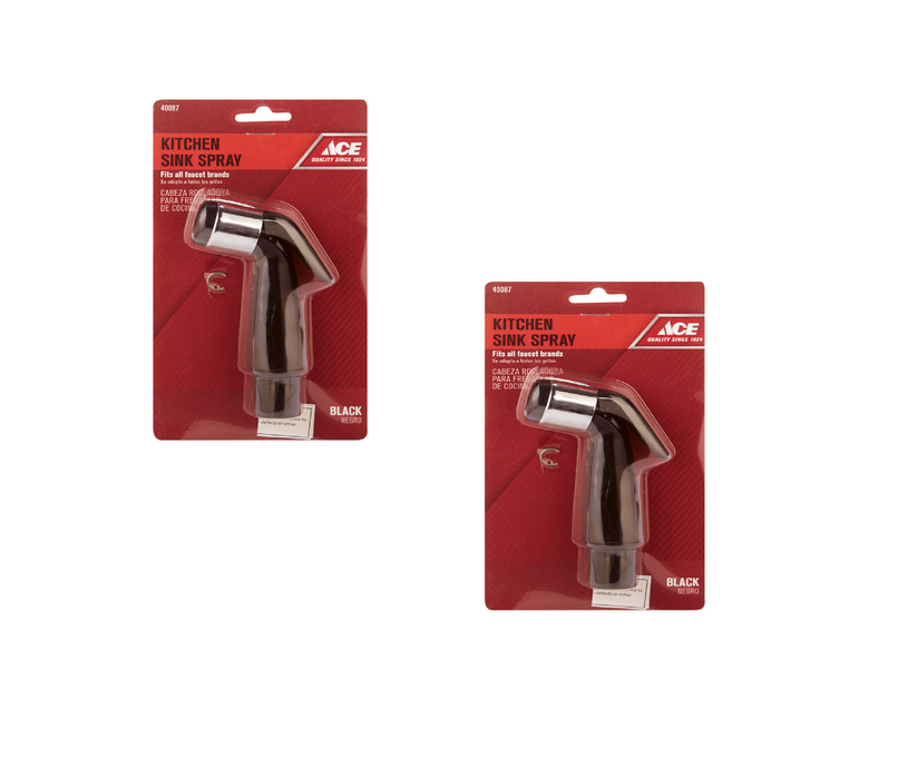 Ace #A0080760 For Universal Black Kitchen Faucet Sprayer ~ 2-Pack