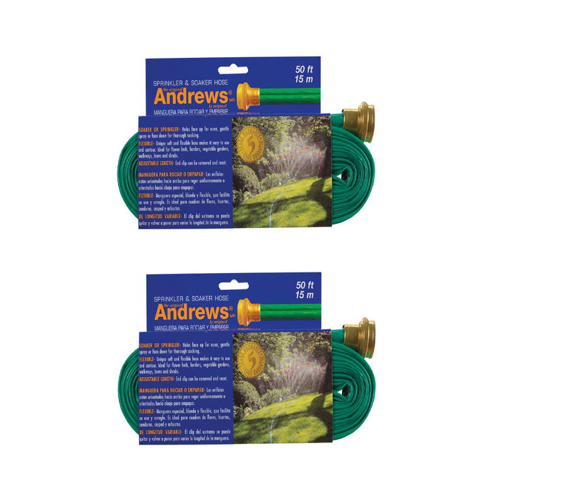 Andrews #10-12348 1 in. D X 50 ft. L Sprinkler/Soaker Hose ~ 2-Pack