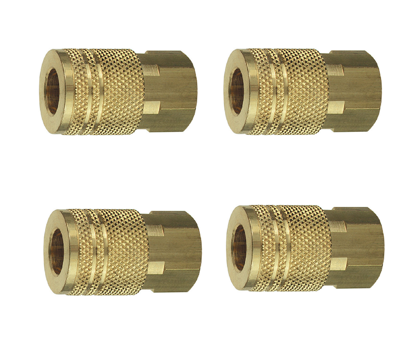 Tru-Flate #TRFL13235 Brass Quick Change Coupler 1/4 in. FPT ~ 4-Pack