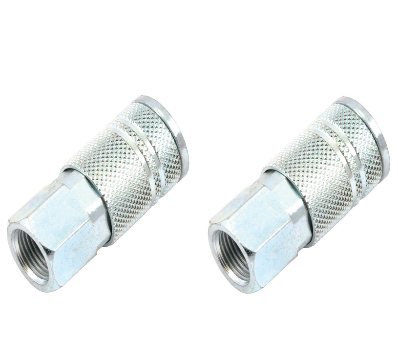 Forney #75321 Steel Air Coupler 3/8 in. Female X 3/8 in. ~ 2-Pack