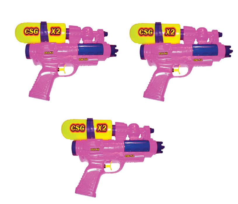 Water Sports #81001 CSG X2 Dual Stream Plastic Assorted Water Gun 11 in. L ~ 3-Pack